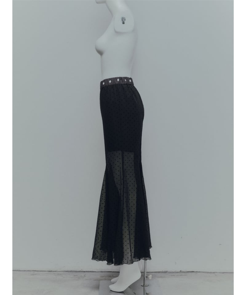polka dot flare trousers | KISHIDAMIKI