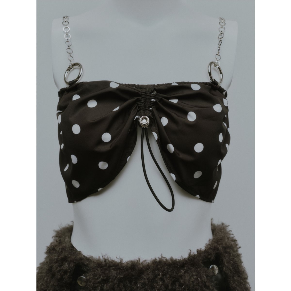 トップス kishidamiki chain bra (DOT WHITE) kishidamiki chain bra ( DOT WHITE )