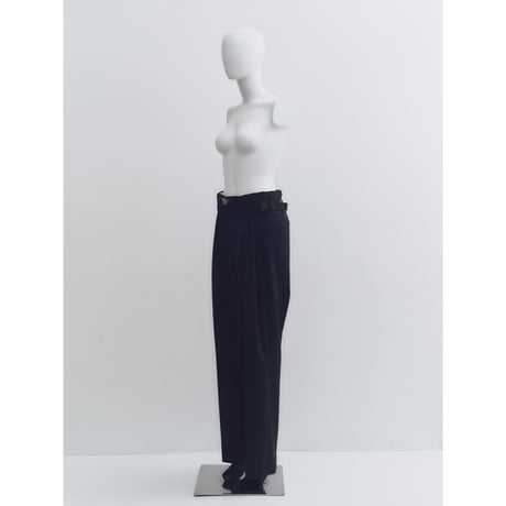 adjustment trousers #black - （length  - short）