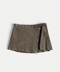 stud wrap skirt　（KHAKI）
