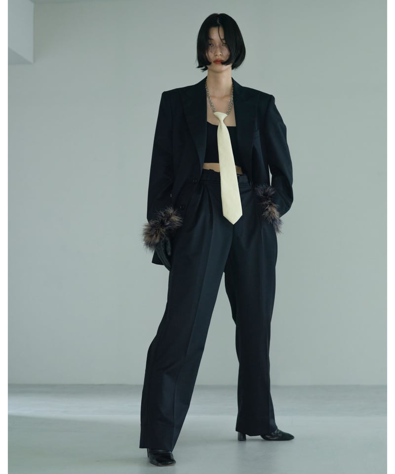 KISHIDAMIKI キシダミキadjustment trousers adjustment trousers - light grey (length long)