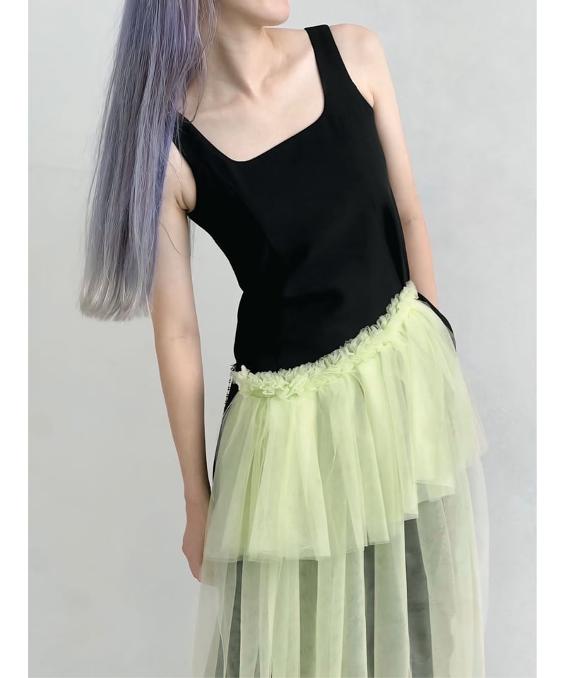 tulle chain belt | KISHIDAMIKI