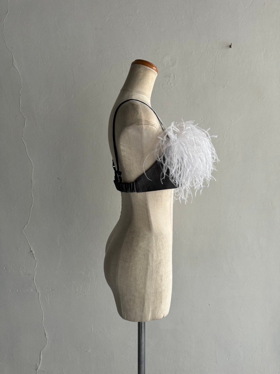 ostrich feather bra (BK×BK) ostrich feather bra (BK×BK) | KISHIDAMIKI