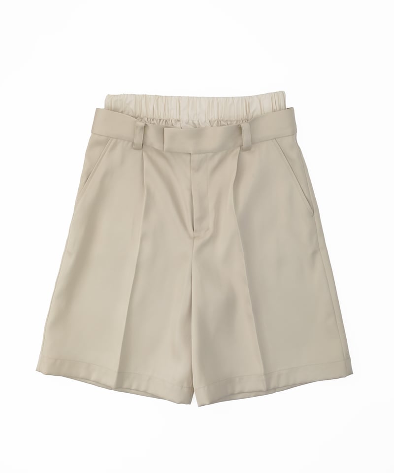 tailored shorts - ecru | KISHIDAMIKI tailored shorts - ecru | KISHIDAMIKI
