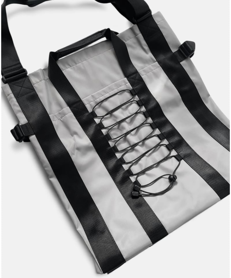 oversized 2way bag (silver) | KISHIDAMIKI