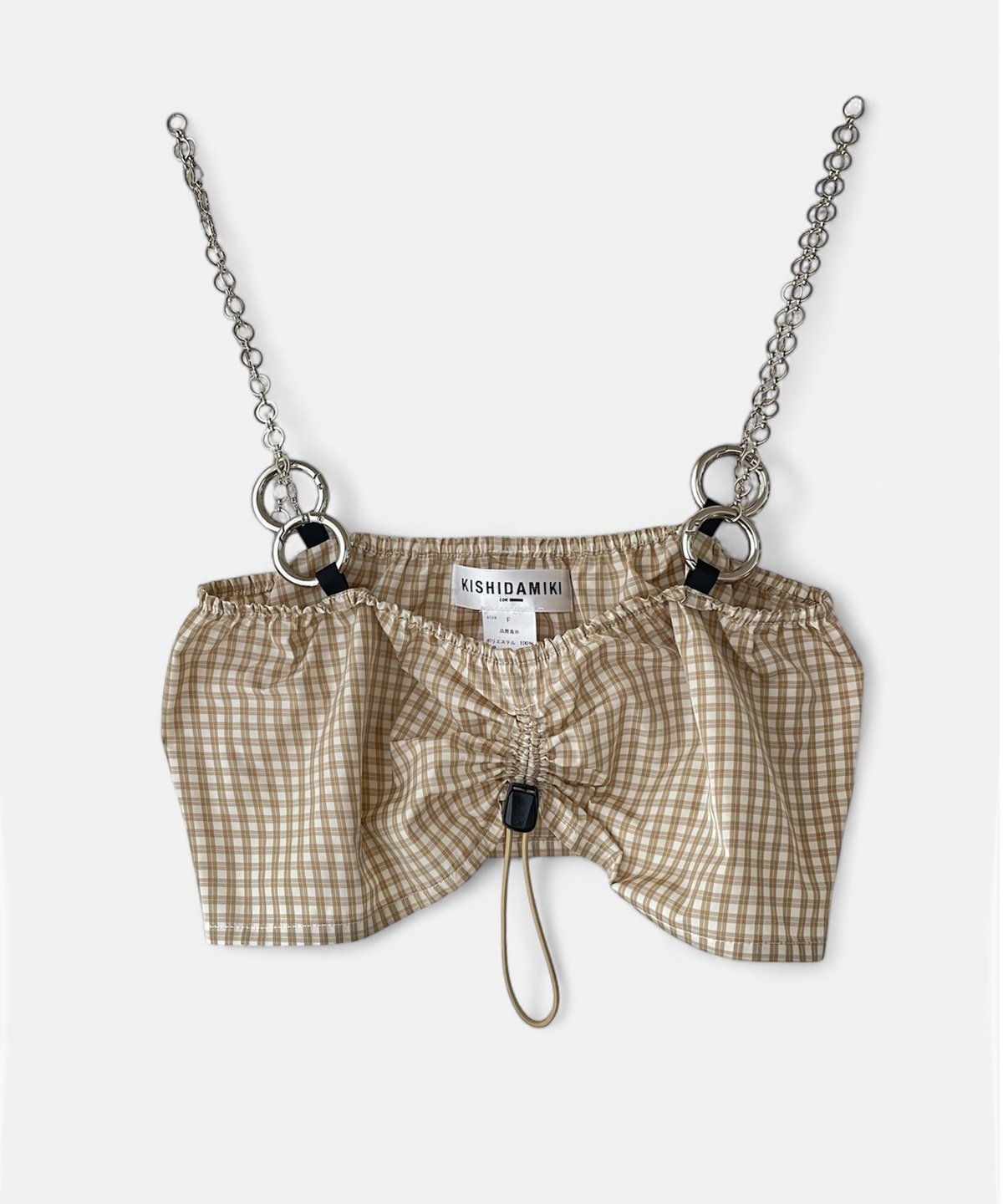 chain bra (beige) | KISHIDAMIKI