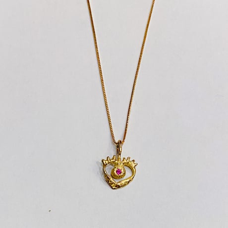 ハートEvileyeのネックレス