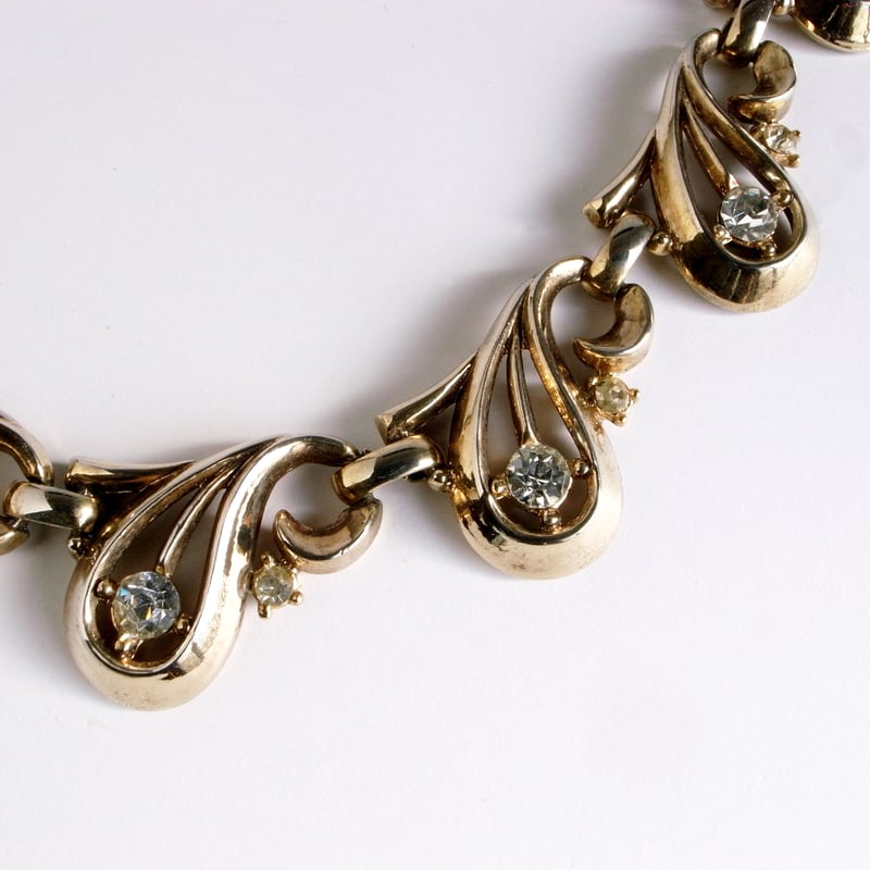 Crown Trifari/クラウン・トリファリ】1949 PAT.PEND ゴールドトーン