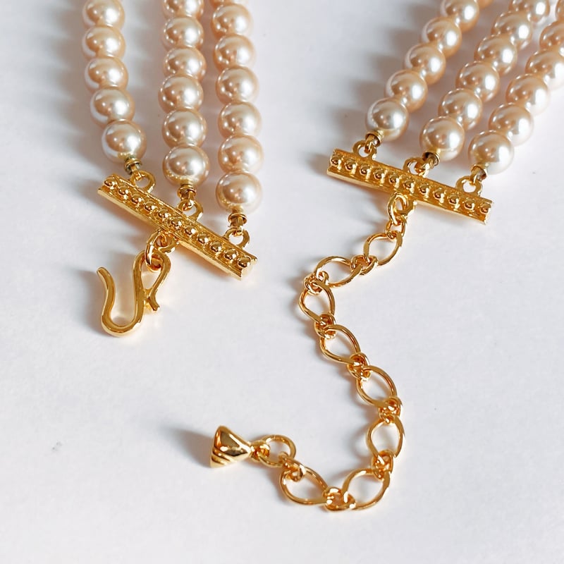 LIZ Claiborne／リズ・クレイボーン】ラウンド ガラス・パール 8mm  