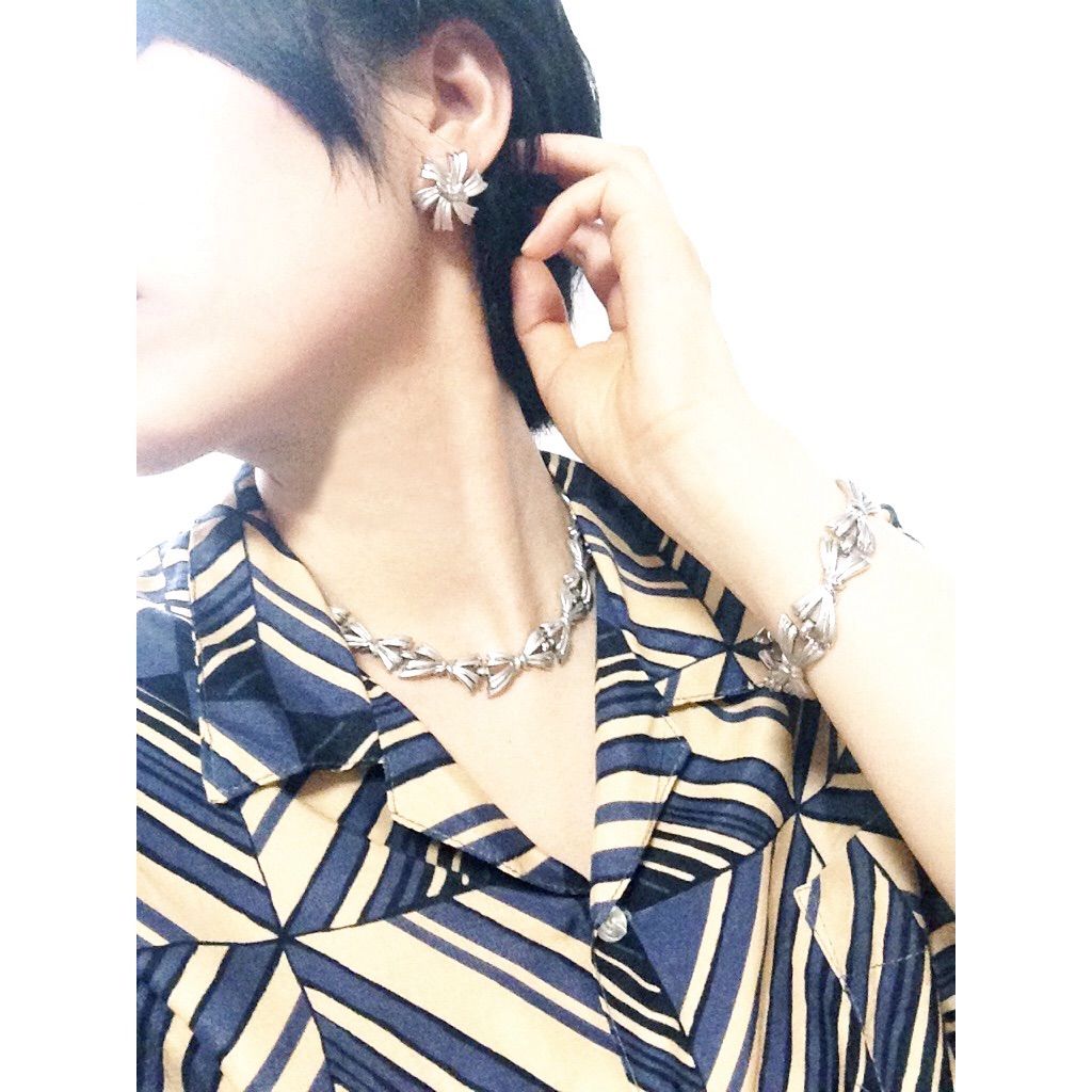 Crown Trifari/クラウン・トリファリ】1950s-1960s シルバー Crown Trifari/クラウン・トリファリ】1950s-1960s シルバー