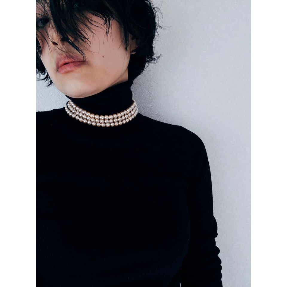 LIZ Claiborne／リズ・クレイボーン】ラウンド ガラス・パール 8mm  