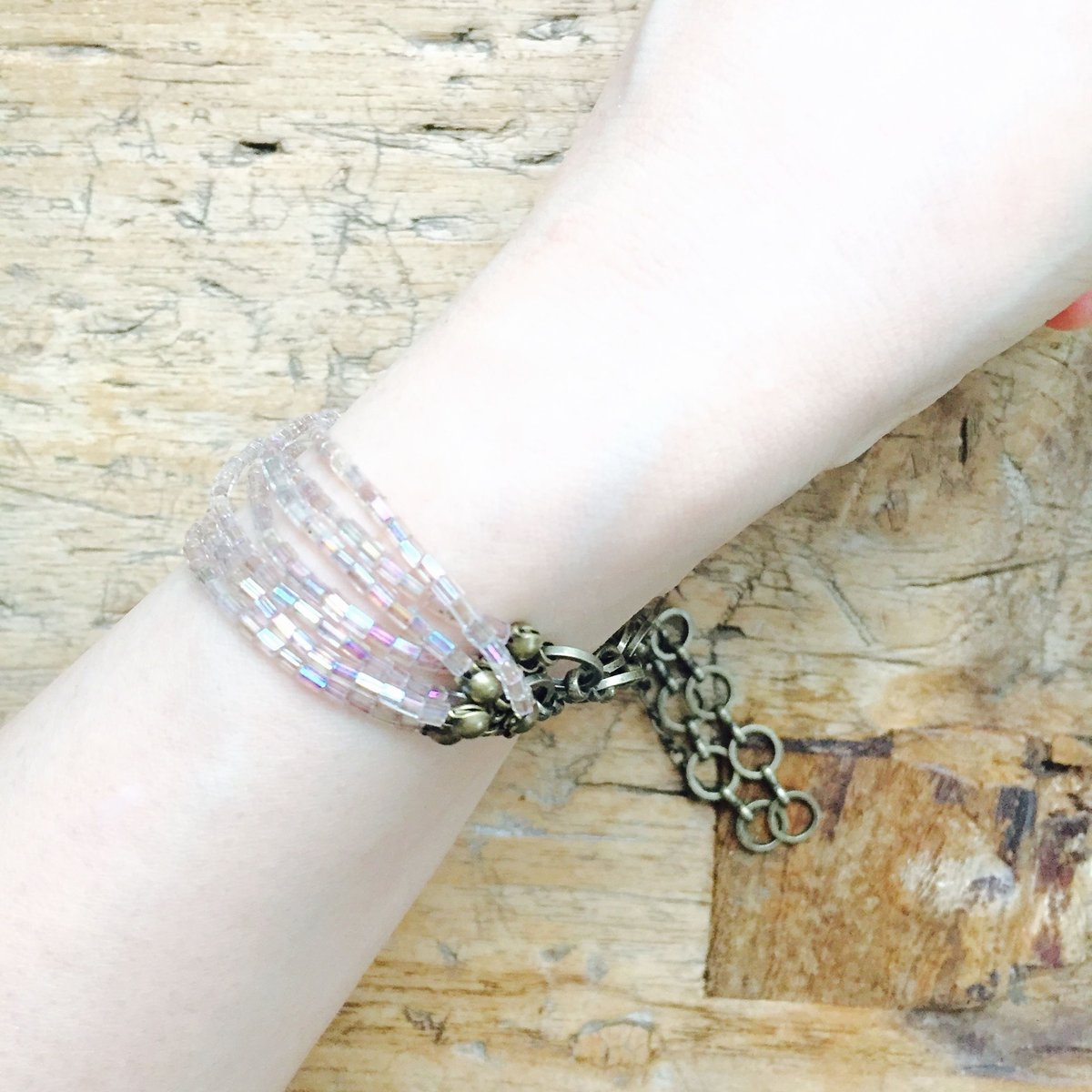 アースカラービーズ7連ブレスレット | auseklis☆