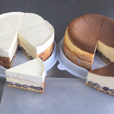 黒豆ベイクド＆ダブルチーズケーキ２台セット