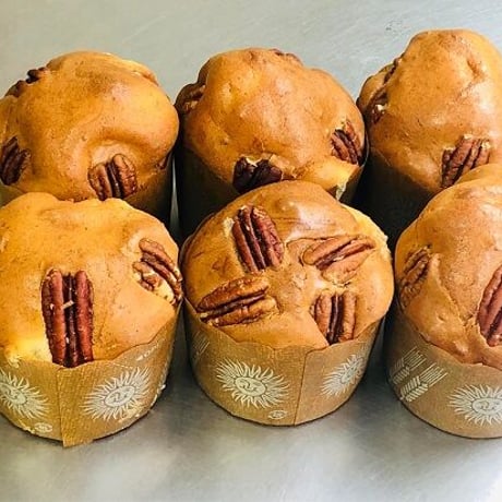 ペカンナッツ大豆粉マフィン