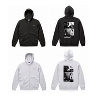 forte HAIIRO DE ROSSI"Legacy"Full Zip Hoodie(Black/White)裏パイル
