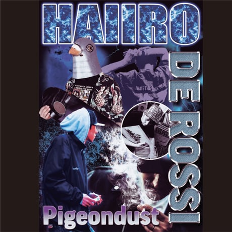 HAIIRO DE ROSSI×Pigeondust RAP L/S TEE(Black)