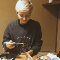 forte×Alice Korotaeva Raglan Organic Sweatshirt(Twist Black)裏起毛←UK