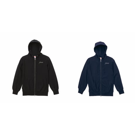 forte Embroidery Logo Heavy Weight Full Zip Hoodie(2Color)
