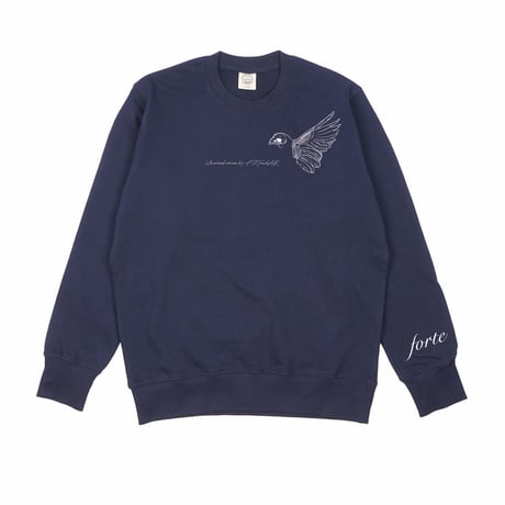 forte × Alice Korotaeva Organic Cotton Crew Neck Sweat(4Color)
