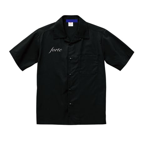 T/Cツイルforte Official Embroidery Logo オープンカラーシャツ(2Color)