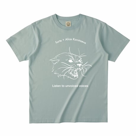 forte × Alice korotaeva 1st.Collection Organic Cotton T-Shirts(Vintage Green)