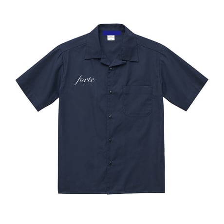 T/Cツイルforte Official Embroidery Logo オープンカラーシャツ(2Color)