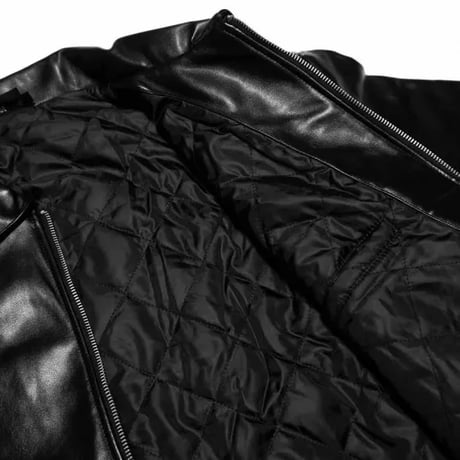 【24時間限定】forte Official Logo Embroidery PU Leather Jacket