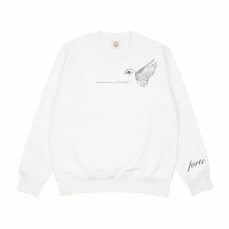 forte × Alice Korotaeva Organic Cotton Crew Neck Sweat(4Color)