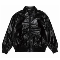 【24時間限定】forte Official Logo Embroidery PU Leather Jacket