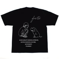 forte Original Dog T-Shirts(Black)Oversized