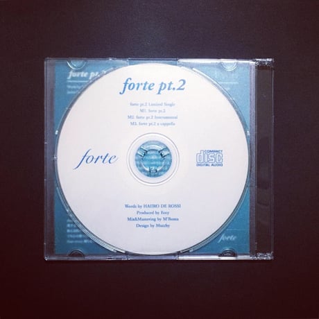 【送料250円】forte pt.2 Limited Single CDr【forte Online Shop限定】