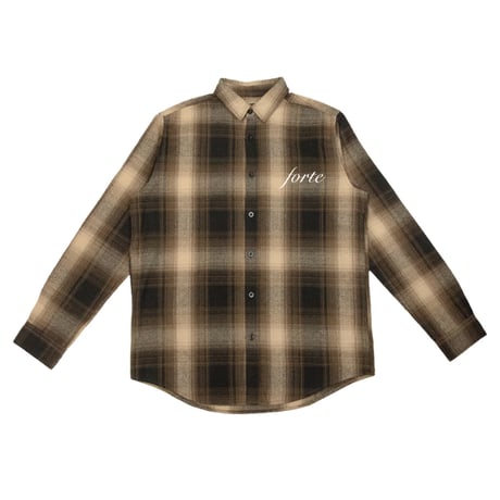 forte Official Logo embroidery フランネルシャツ(4color)Shakawear