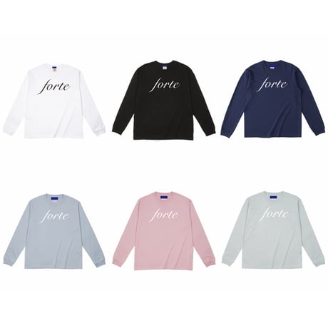 forte Big Logo Organic Cotton L/S T-Shirts(6Color)