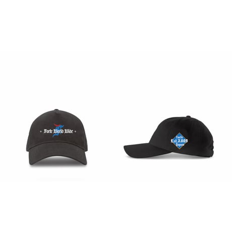 forte World Wide Side Patch Cap(Black)
