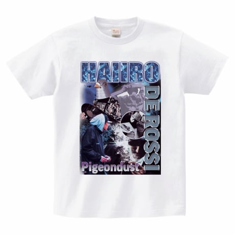 HAIIRO DE ROSSI×Pigeondust RAP TEE(Black/White)