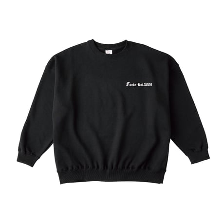 forte Old English Logo Embroidery Oversized Sweat