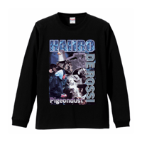HAIIRO DE ROSSI×Pigeondust RAP L/S TEE(Black)