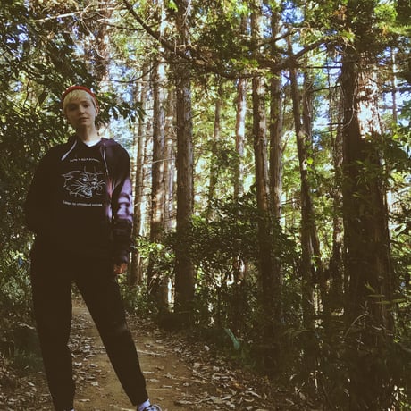 forte×Alice Korotaeva Unisex Pullover Organic Hoody(Navy)裏起毛←UK