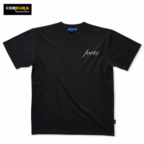 forte CORDURA Fabric Embroidery T-Shirts(Black/White)