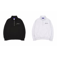 forte Embroidery Half Zip Sweat(Black/Ash)