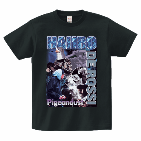 HAIIRO DE ROSSI×Pigeondust RAP TEE(Black/White)