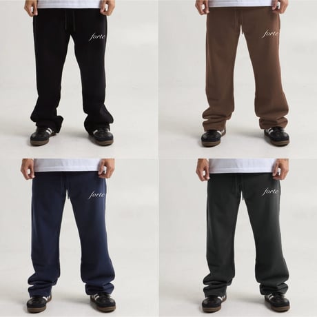 forte Official Logo Embroidery Baggy Sweat Pants(4Color)