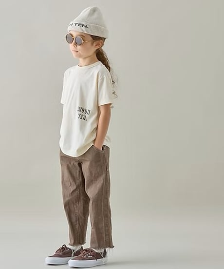 マウンテン MOUNTEN.   wide cropped jeans　 （  BROWNカラー　）mounten