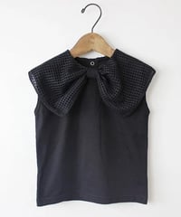 マルーク　天竺メッシュ衿Tシャツ   ( ブラック）maarook