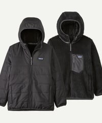 パタゴニア　キッズ・リバーシブル・レディ・フレディ・フーディ　（ Ink Blackカラー）patagonia