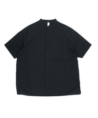 マウンテン　MOUNTEN.   air sucker s/s shirt　（ ブラックカラー）mounten