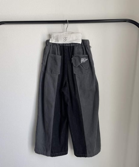 GRIS   グリ　Two tack wide denim　（ブラックカラー  )