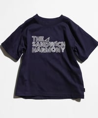 ARCH&LINE アーチ＆ライン　オーガニックコットン SANDWICH グラフィックTシャツ　（ ネイビーカラー）