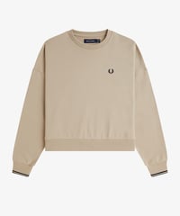 フレッドペリー  ウィメンズ  FREDPERRY   Tipped Sweatshirt　（ WARM OATカラー）