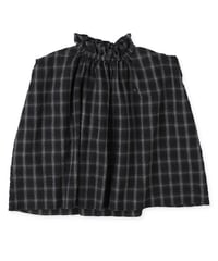 フィス　FITH   Cotton Twill Side Tuck Pants　(LADIES)　（ チャコールグレーカラー）
